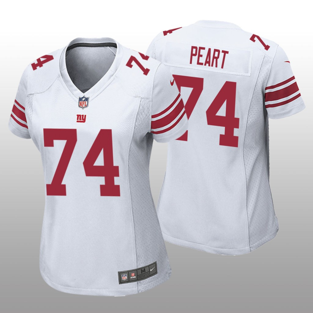 Hunk Wear - New York Giants Matt Peart White Jersey Game - Women's