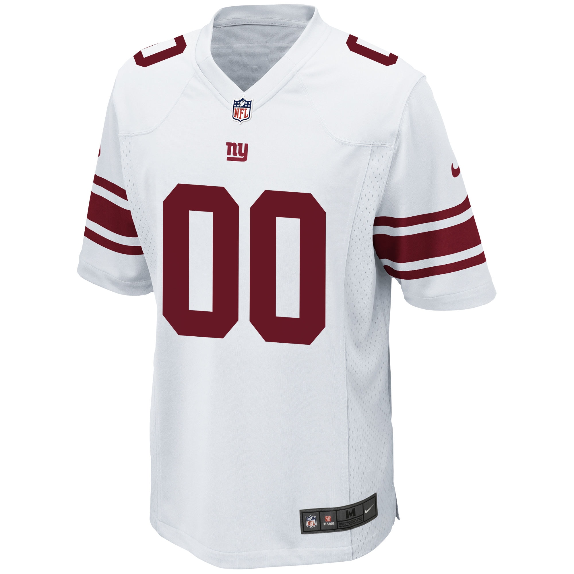Hunk Wear - New York Giants Nike Custom Game Jersey White