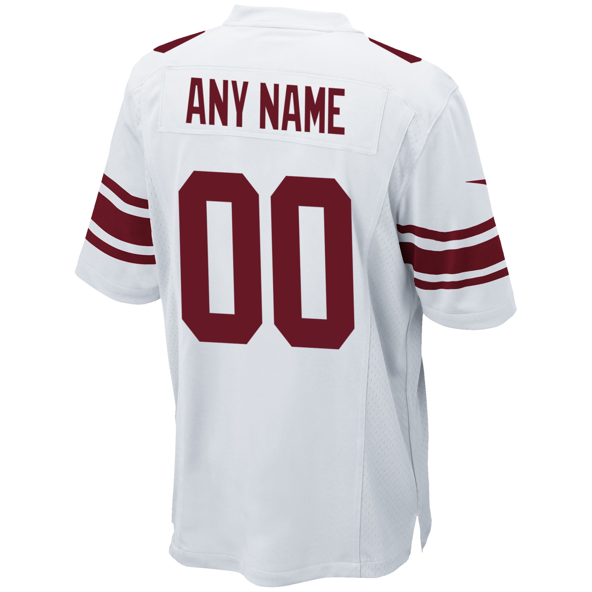 Hunk Wear - New York Giants Nike Custom Game Jersey White