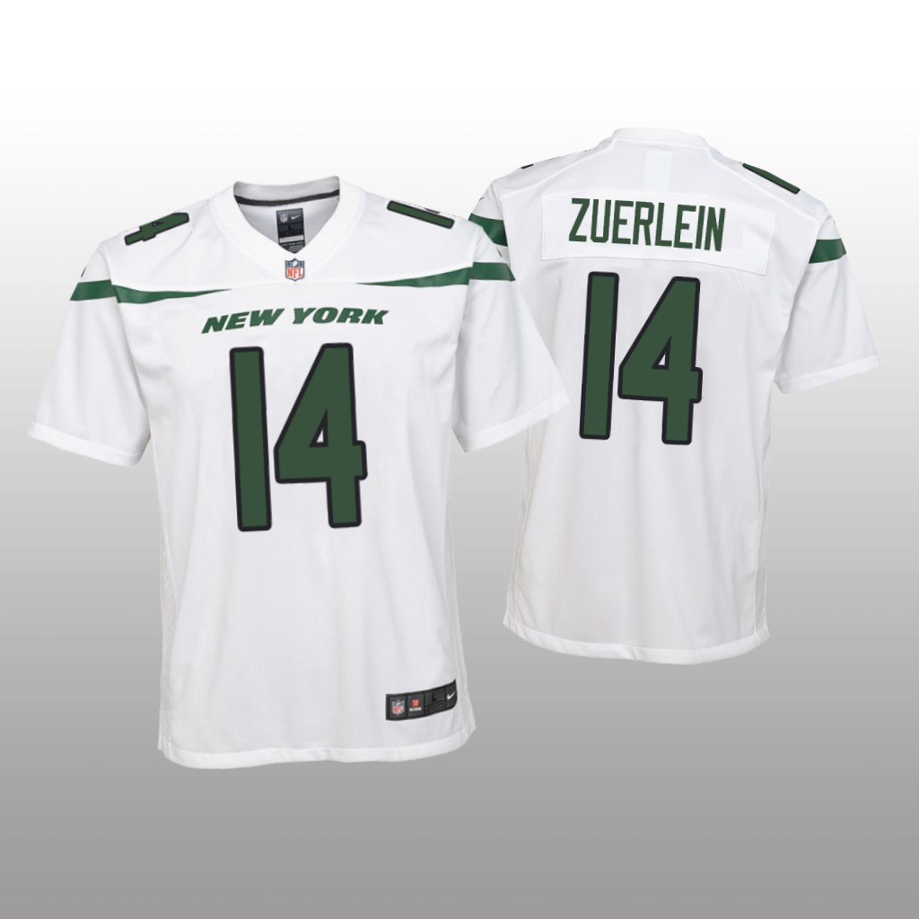 Hunk Wear - New York Jets Greg Zuerlein White Jersey Game - Youth