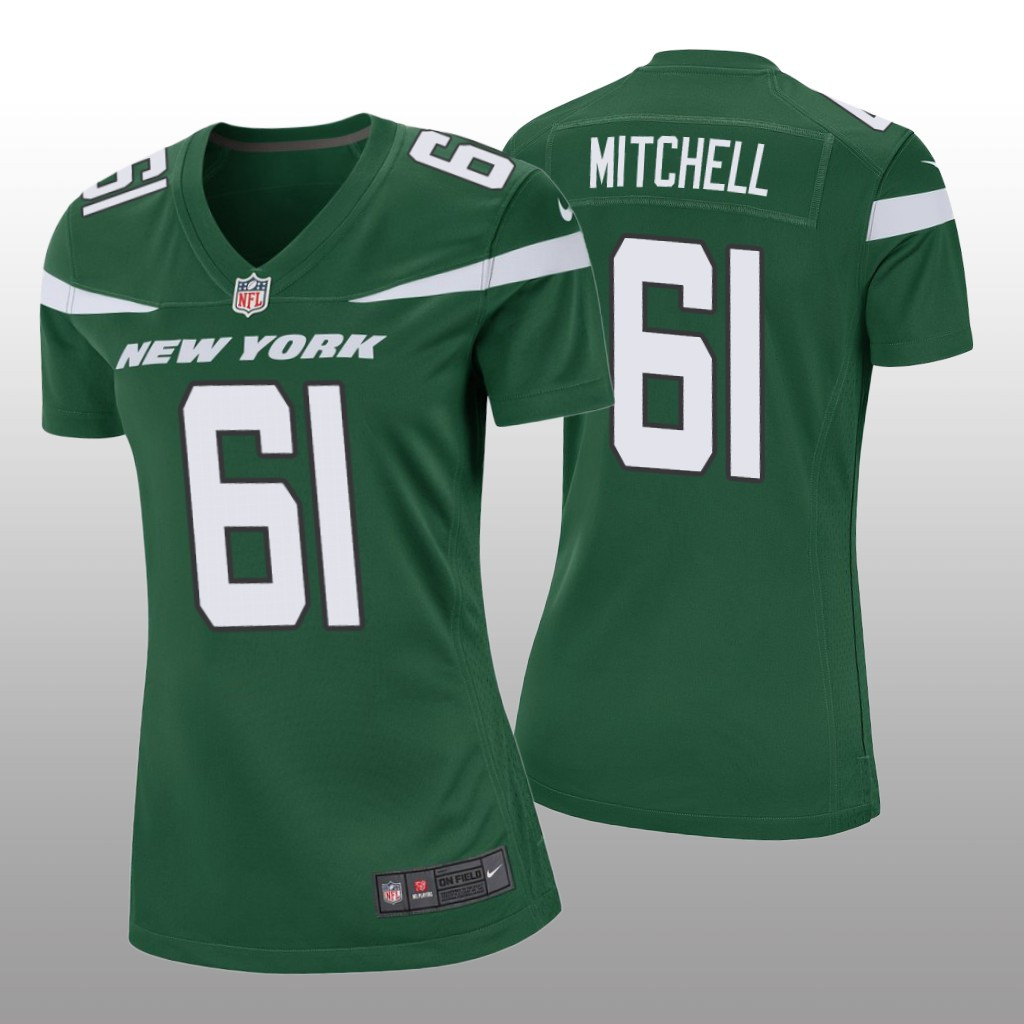 Hunk Wear - New York Jets Max Mitchell Green Jersey Game - Women's