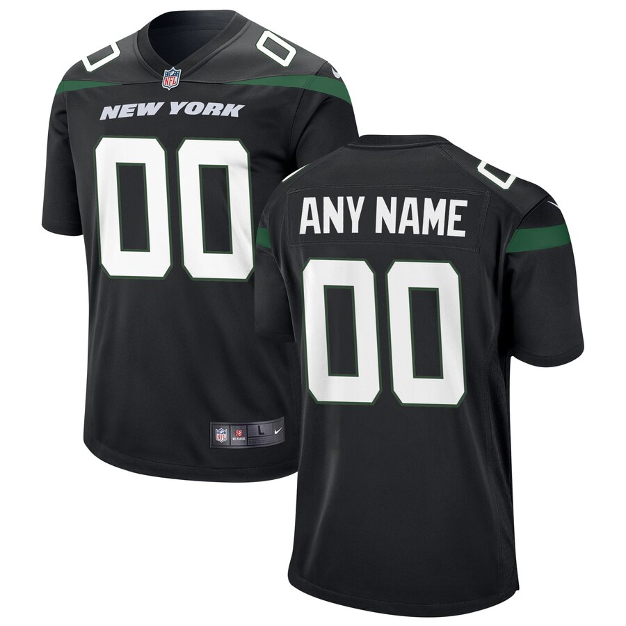 Hunk Wear - New York Jets Nike Youth Custom Game Jersey – Black