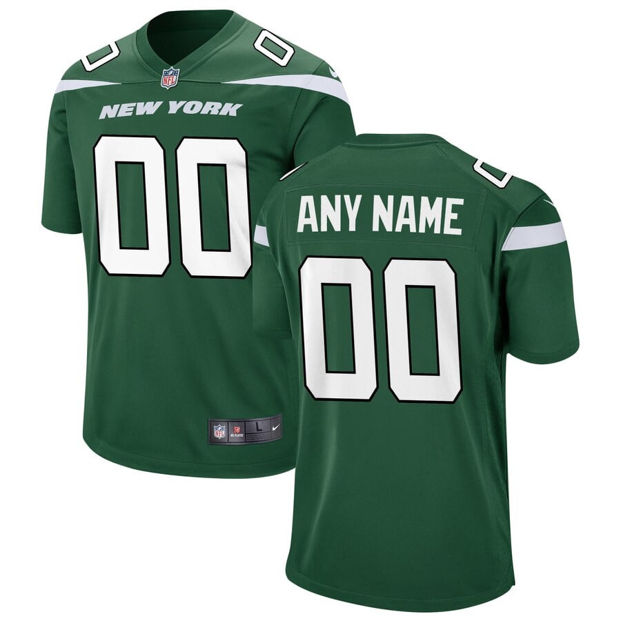 Hunk Wear - New York Jets Youth Custom Game Jersey - Gotham Green