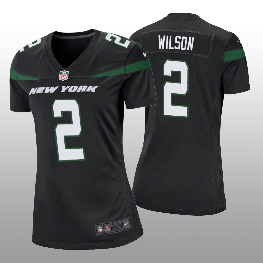 Hunk Wear - New York Jets Zach Wilson Black Jersey Game - Women's