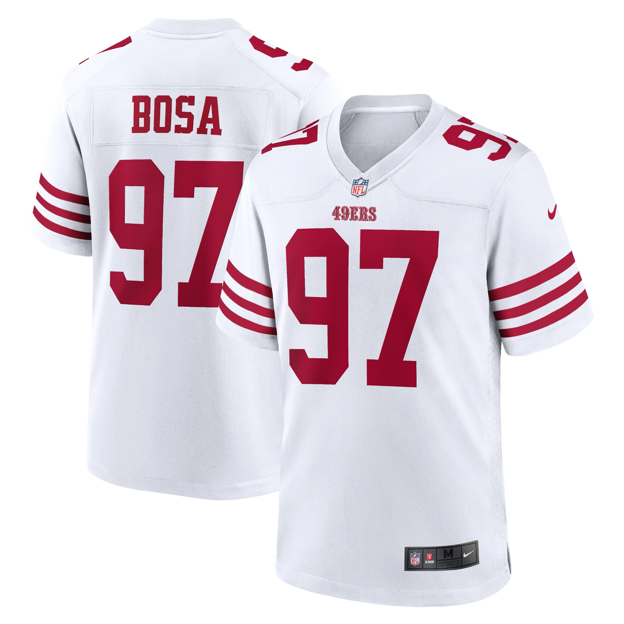 Hunk Wear - Nick Bosa San Francisco 49ers Nike Player Game Jersey ' White