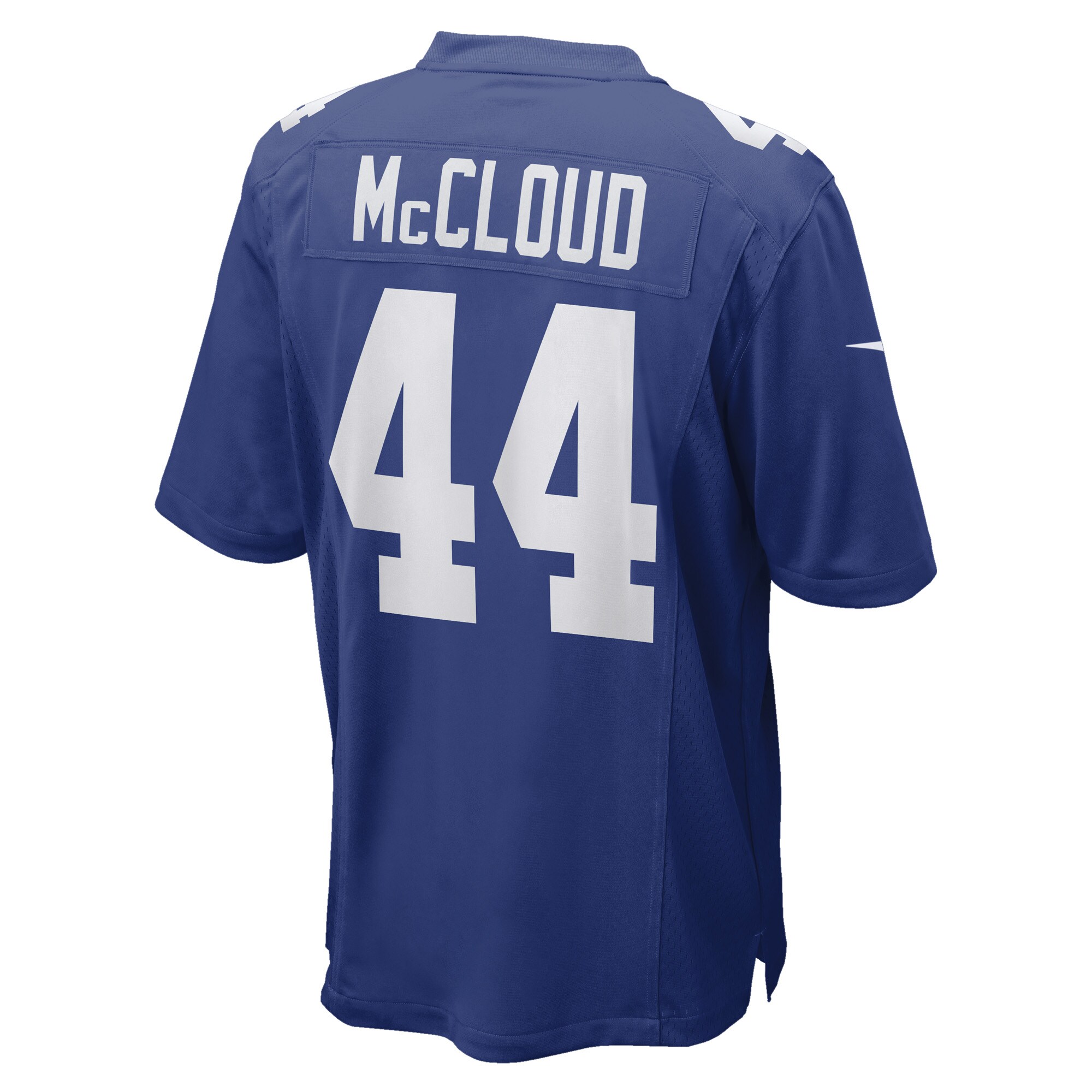 Hunk Wear - Nick McCloud New York Giants Nike Game Player Jersey – Royal
