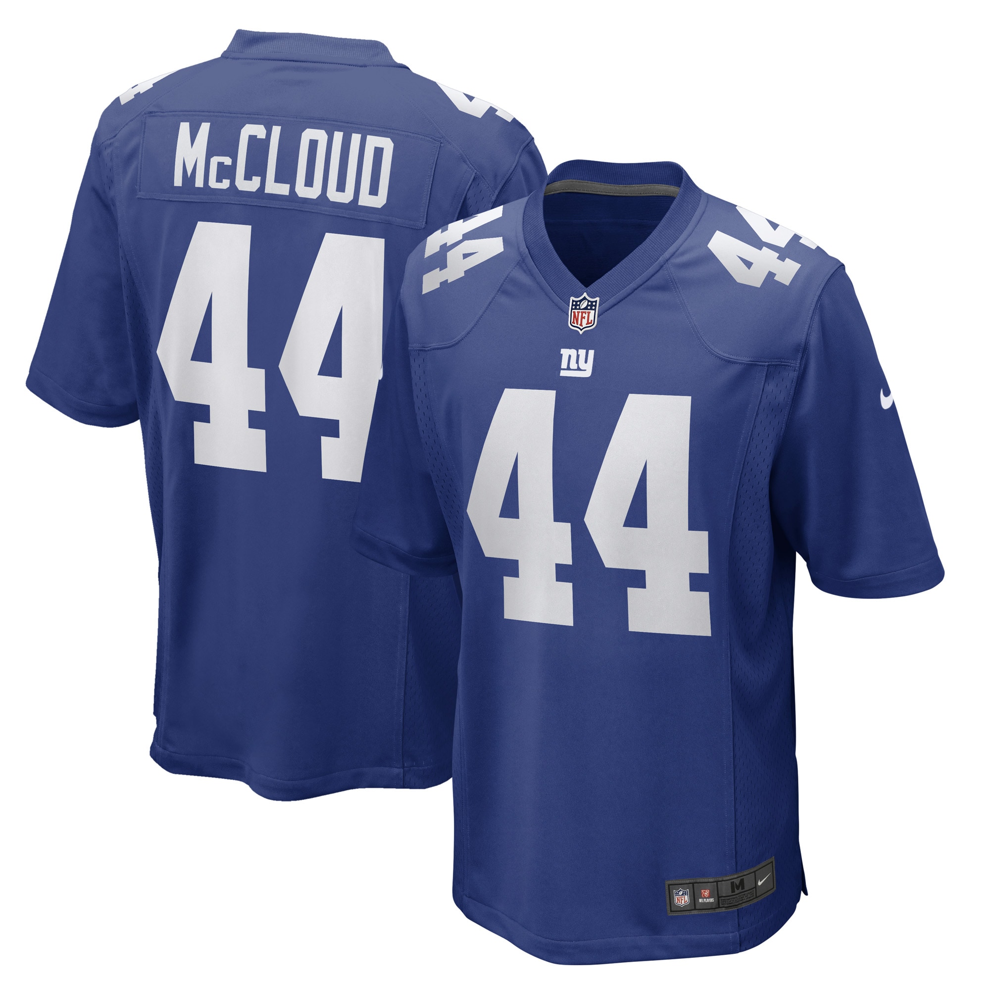 Hunk Wear - Nick Mccloud New York Giants Nike Game Player Jersey Royal