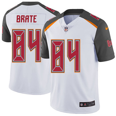 Hunk Wear - Nike Buccaneers #84 Cameron Brate White Men's Stitched NFL Vapor Untouchable Limited Jersey