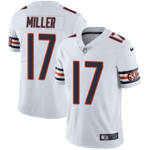 Hunk Wear - Nike Chicago Bears #17 Anthony Miller White Men's Stitched NFL Vapor Untouchable Limited Jersey