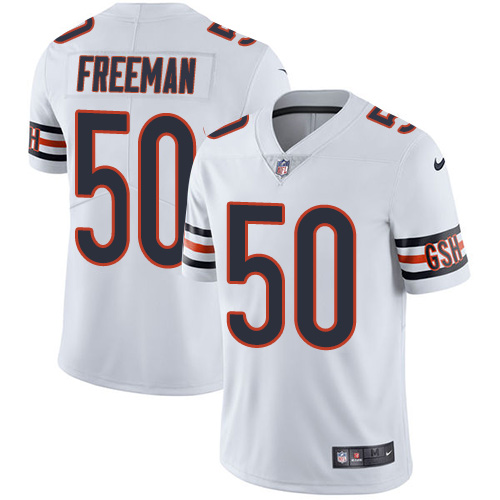 Hunk Wear - Nike Chicago Bears #50 Jerrell Freeman White Men's Stitched NFL Vapor Untouchable Limited Jersey