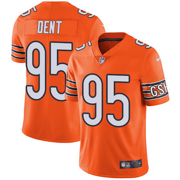 Hunk Wear - Nike Chicago Bears #95 Richard Dent Orange Men's Stitched NFL Limited Rush Jersey