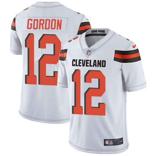 Hunk Wear - Nike Cleveland Browns #12 Josh Gordon White Men's Stitched NFL Vapor Untouchable Limited Jersey
