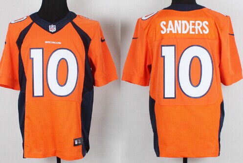 Hunk Wear - Nike Denver Broncos #10 Emmanuel Sanders 2013 Orange Elite Jersey