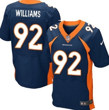 Hunk Wear - Nike Denver Broncos #92 Sylvester Williams 2013 Blue Elite Jersey