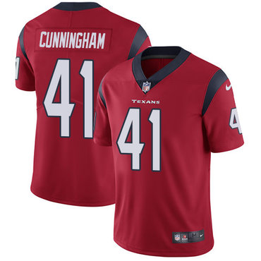 Hunk Wear - Nike Houston Texans #41 Zach Cunningham Red Alternate Men's Stitched NFL Vapor Untouchable Limited Jerse