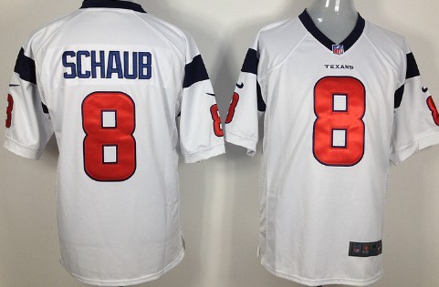 Hunk Wear - Nike Houston Texans #8 Matt Schaub White Game Jersey