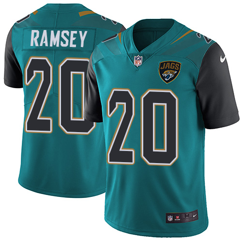 Hunk Wear - Nike Jacksonville Jaguars #20 Jalen Ramsey Teal Green Team Color Men's Stitched NFL Vapor Untouchable Limited Jersey
