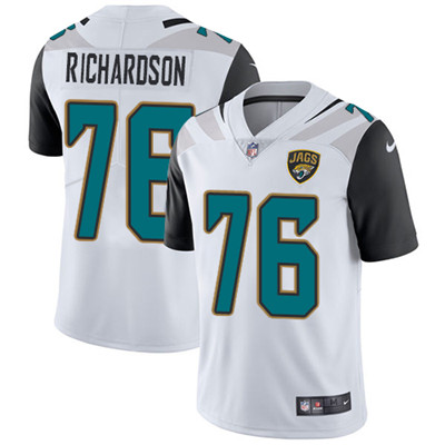 Hunk Wear - Nike Jacksonville Jaguars #76 Will Richardson White Men's Stitched NFL Vapor Untouchable Limited Jersey