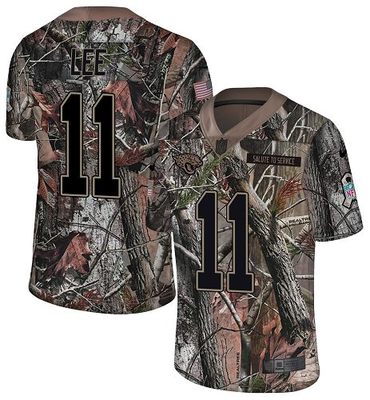 Hunk Wear - Nike Jaguars #11 Marqise Lee Camo Men's Stitched NFL Limited Rush Realtree Jersey