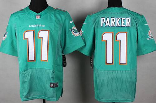 Hunk Wear - Nike Miami Dolphins #11 DeVante Parker 2013 Green Elite Jersey