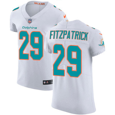 Hunk Wear - Nike Miami Dolphins #29 Minkah Fitzpatrick White Men's Stitched NFL Vapor Untouchable Elite Jersey