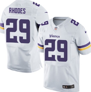 Hunk Wear - Nike Minnesota Vikings #29 Xavier Rhodes 2013 White Elite Jersey