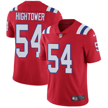 Hunk Wear - Nike New England Patriots #54 Dont'a Hightower Red Alternate Men's Stitched NFL Vapor Untouchable Limited Jersey