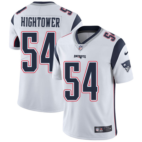 Hunk Wear - Nike New England Patriots #54 Dont'a Hightower White Men's Stitched NFL Vapor Untouchable Limited Jersey
