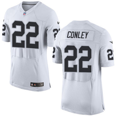 Hunk Wear - Nike Oakland Raiders #22 Gareon Conley White Menâ€™s Stitched NFL New Elite Jersey