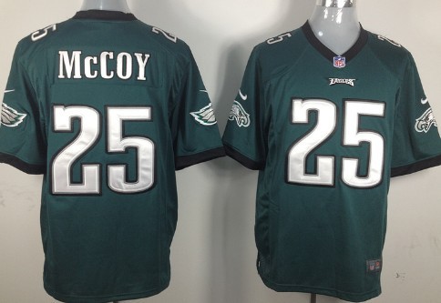 Hunk Wear - Nike Philadelphia Eagles #25 LeSean McCoy Dark Green Game Jersey