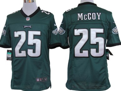 Hunk Wear - Nike Philadelphia Eagles #25 LeSean McCoy Dark Green Limited Jersey