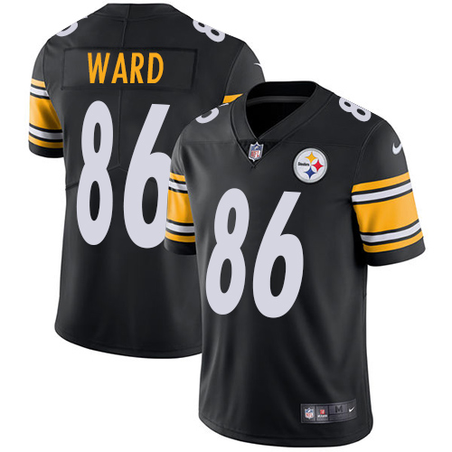 Hunk Wear - Nike Pittsburgh Steelers #86 Hines Ward Black Team Color Men's Stitched NFL Vapor Untouchable Limited Jersey