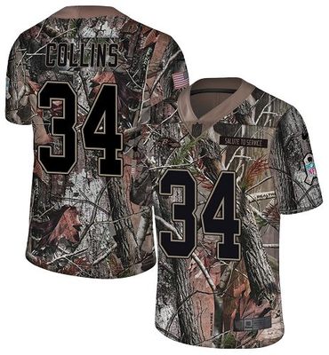 Hunk Wear - Nike Ravens #34 Alex Collins Camo Men's Stitched NFL Limited Rush Realtree Jersey