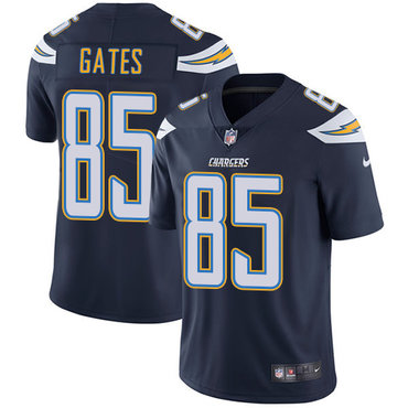 Hunk Wear - Nike San Diego Chargers #85 Antonio Gates Navy Blue Team Color Men's Stitched NFL Vapor Untouchable Limited Jersey