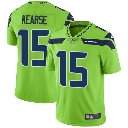 Hunk Wear - Nike Seattle Seahawks #15 Jermaine Kearse Green Men's Stitched NFL Limited Rush Jersey