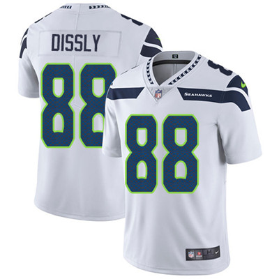 Hunk Wear - Nike Seattle Seahawks #88 Will Dissly White Men's Stitched NFL Vapor Untouchable Limited Jersey