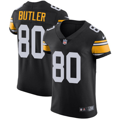 Hunk Wear - Nike Steelers #80 Jack Butler Black Alternate Men's Stitched NFL Vapor Untouchable Elite Jersey