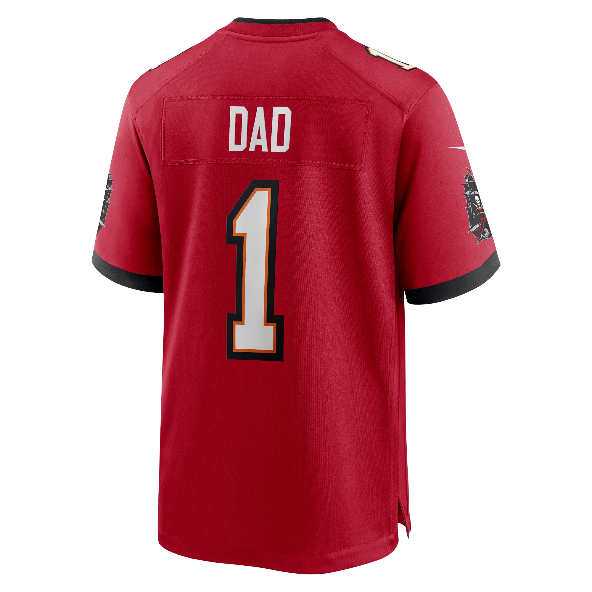 Hunk Wear - Number 1 Dad Tampa Bay Buccaneers Nike Game Jersey Red