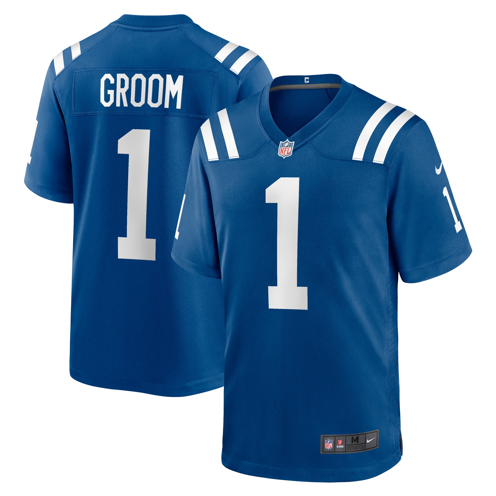 Hunk Wear - Number 1 Groom Indianapolis Colts Nike Game Jersey Royal