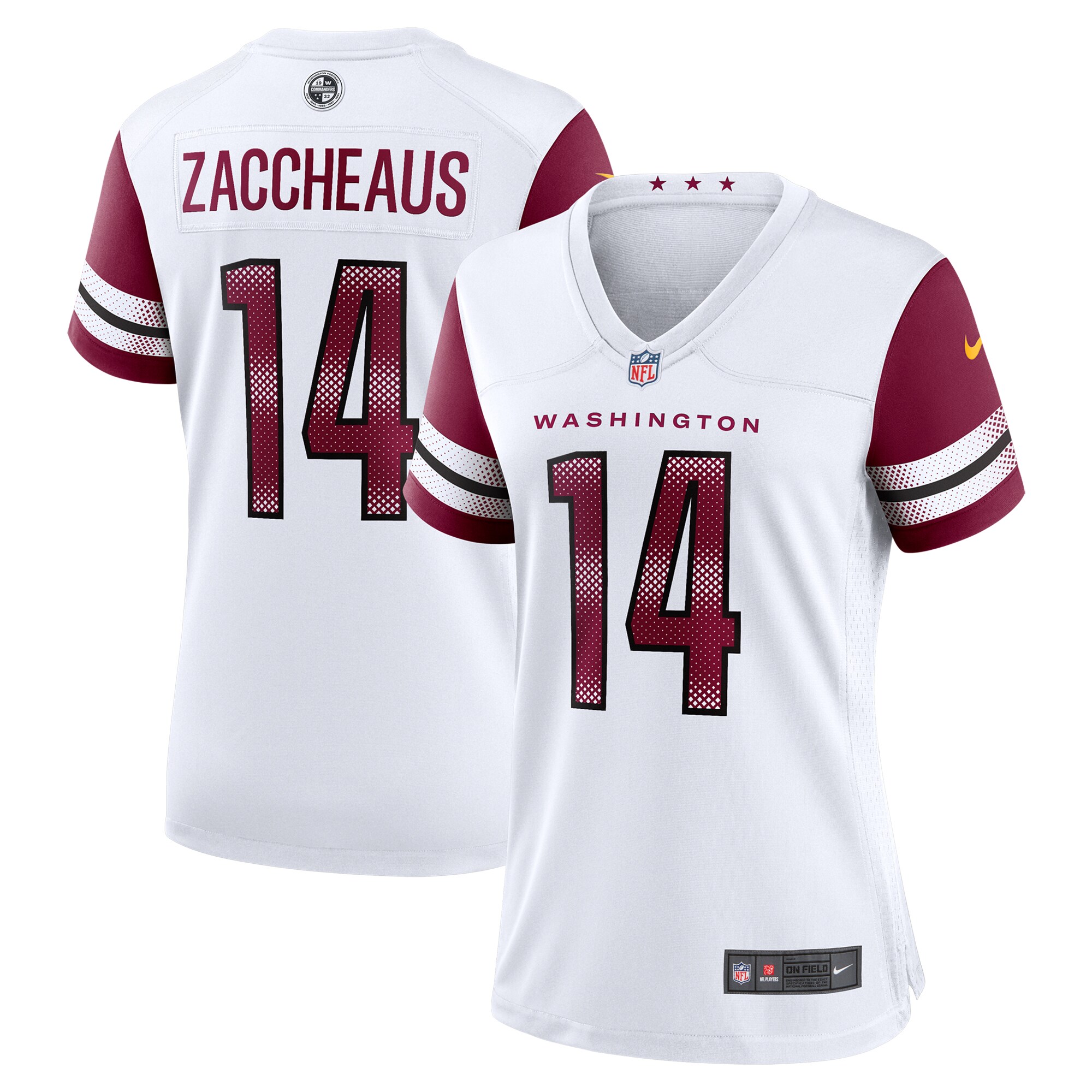 Hunk Wear - Olamide Zaccheaus Washington Commanders Nike Women's Game Jersey ' White