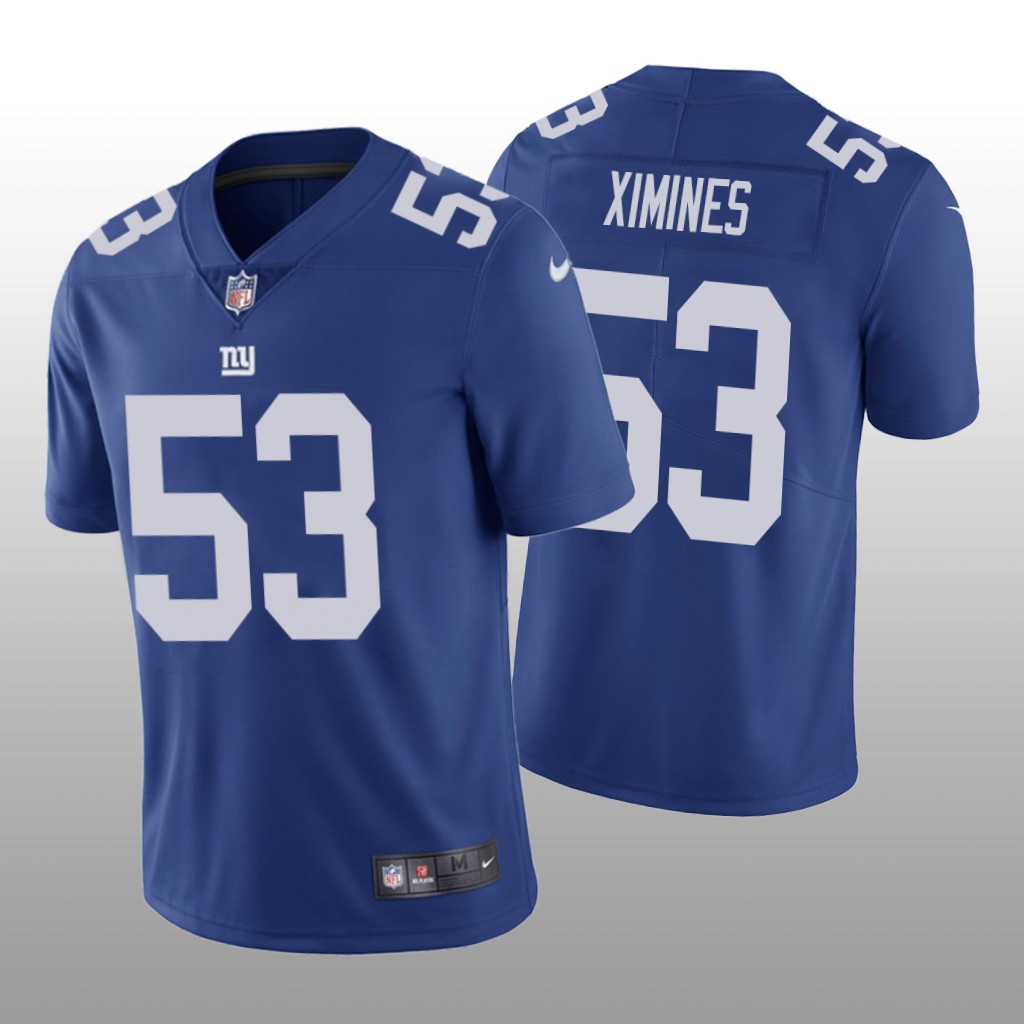 Hunk Wear - Oshane Ximines New York Giants Royal Draft Vapor Limited Jersey