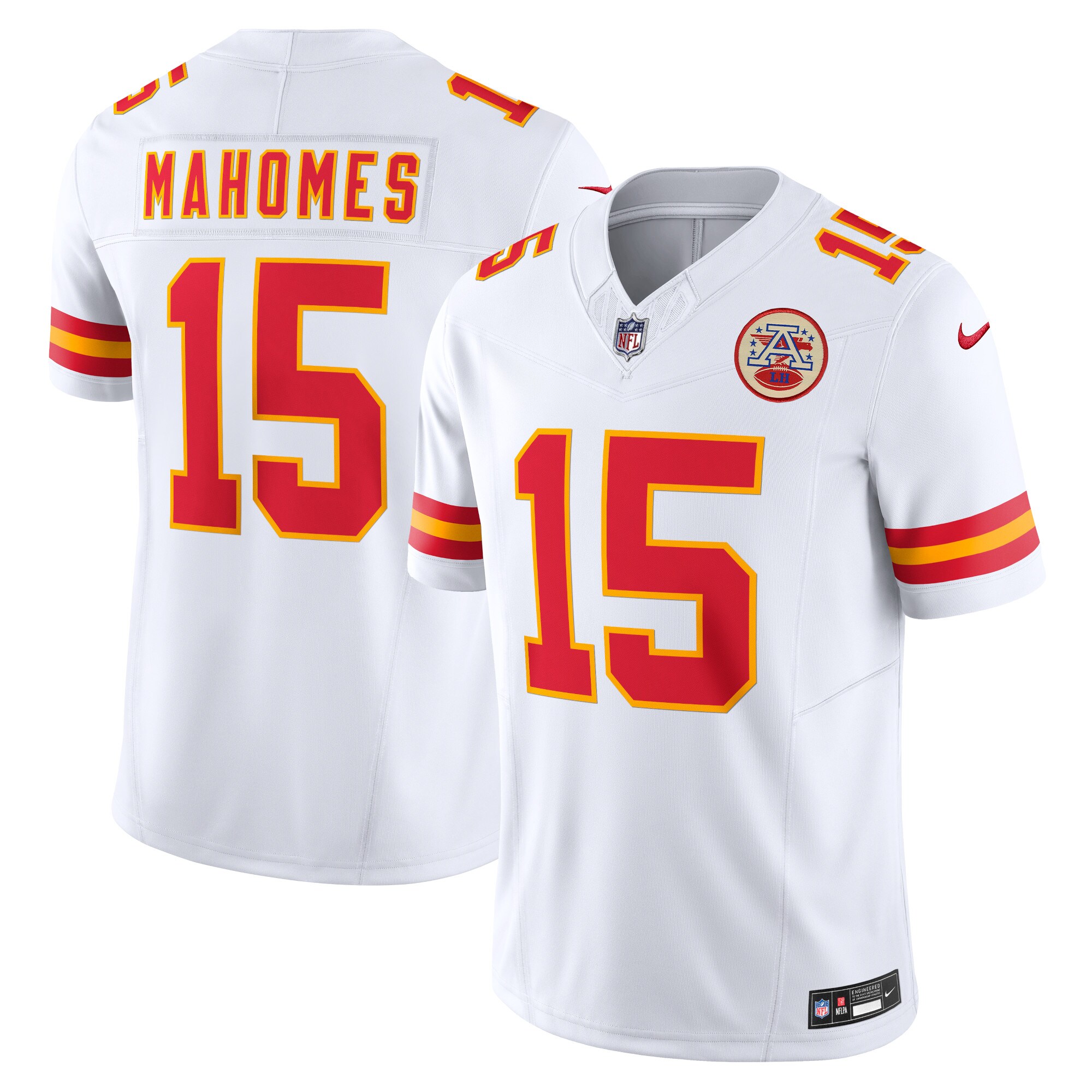 Hunk Wear - Patrick Mahomes Kansas City Chiefs Nike Vapor F.U.S.E. Limited Jersey ' White