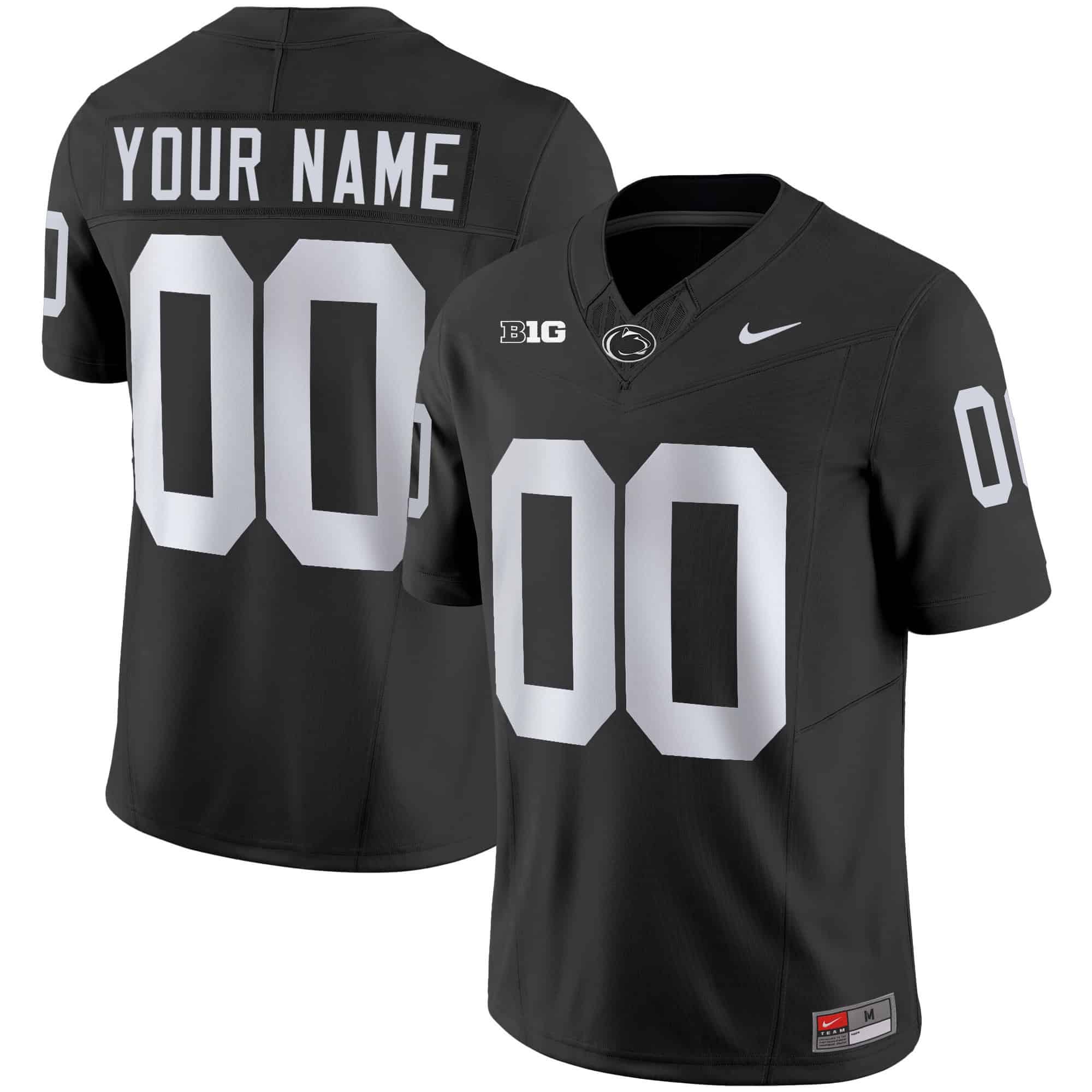 Hunk Wear - Penn State Nittany Lions Vapor Limited Custom Jersey ' All Stitched ' Men ' Black