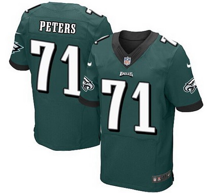 Hunk Wear - Philadelphia Eagles #71 Jason Peters Midnight Green Team Color NFL Nike Elite Jersey