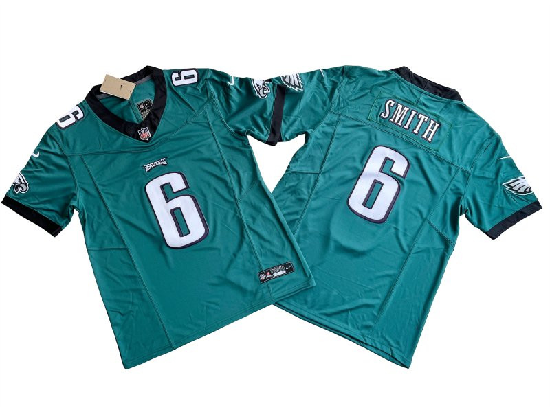 Hunk Wear - Philadelphia Eagles 6# Devonta Smith Nike Vapor Fuse Limited Jerseys