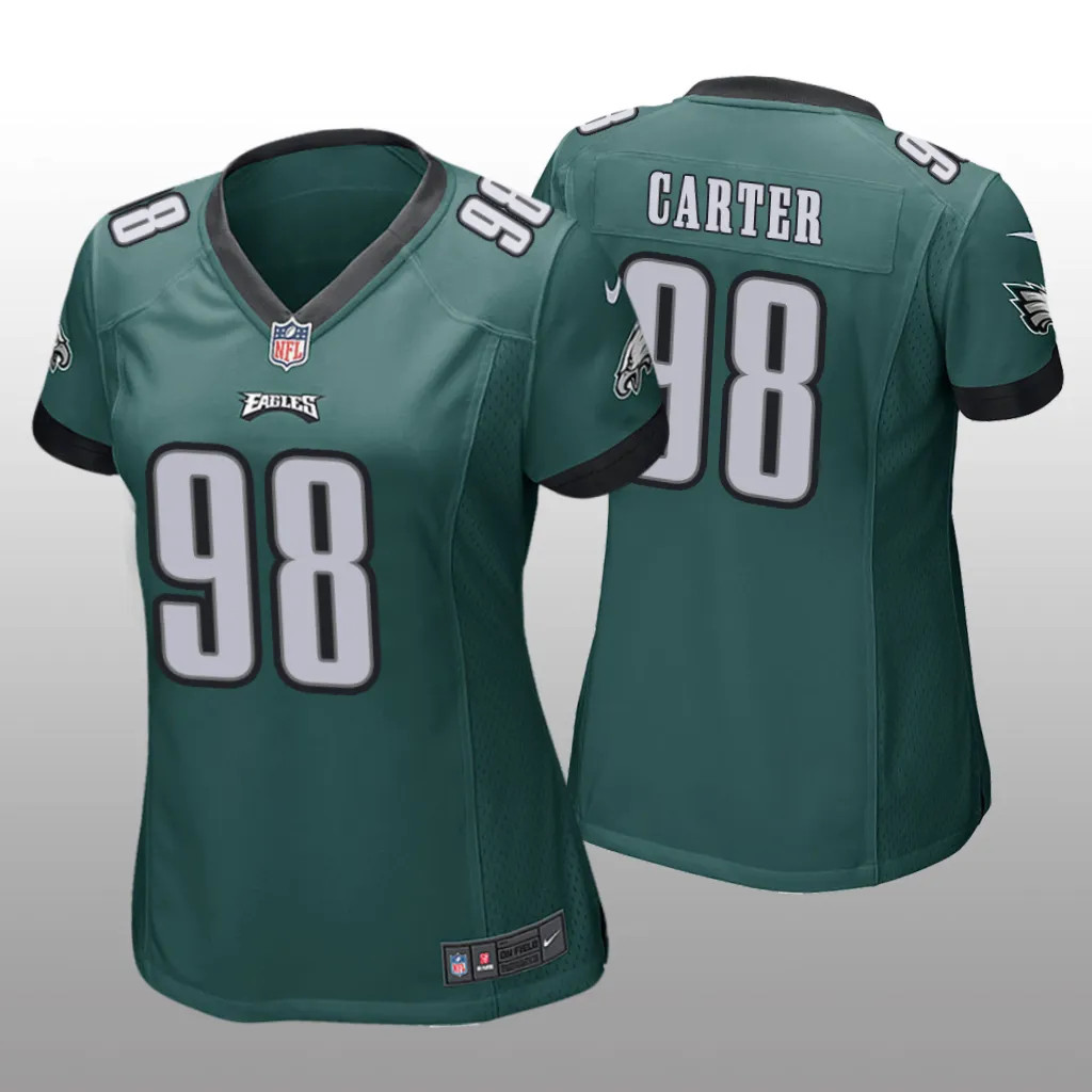 Hunk Wear - Philadelphia Eagles Jalen Carter Green Jersey Game - Women's