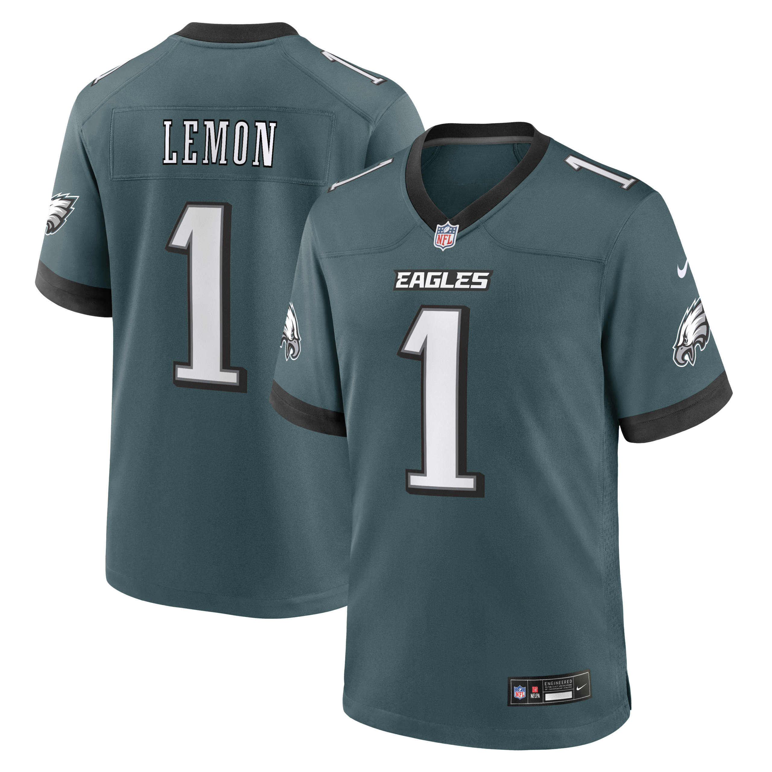 Hunk Wear - Philadelphia Eagles Makai Lemon 2026 NFL Draft First Round Pick No. 20 Team Game Jersey ' Green
