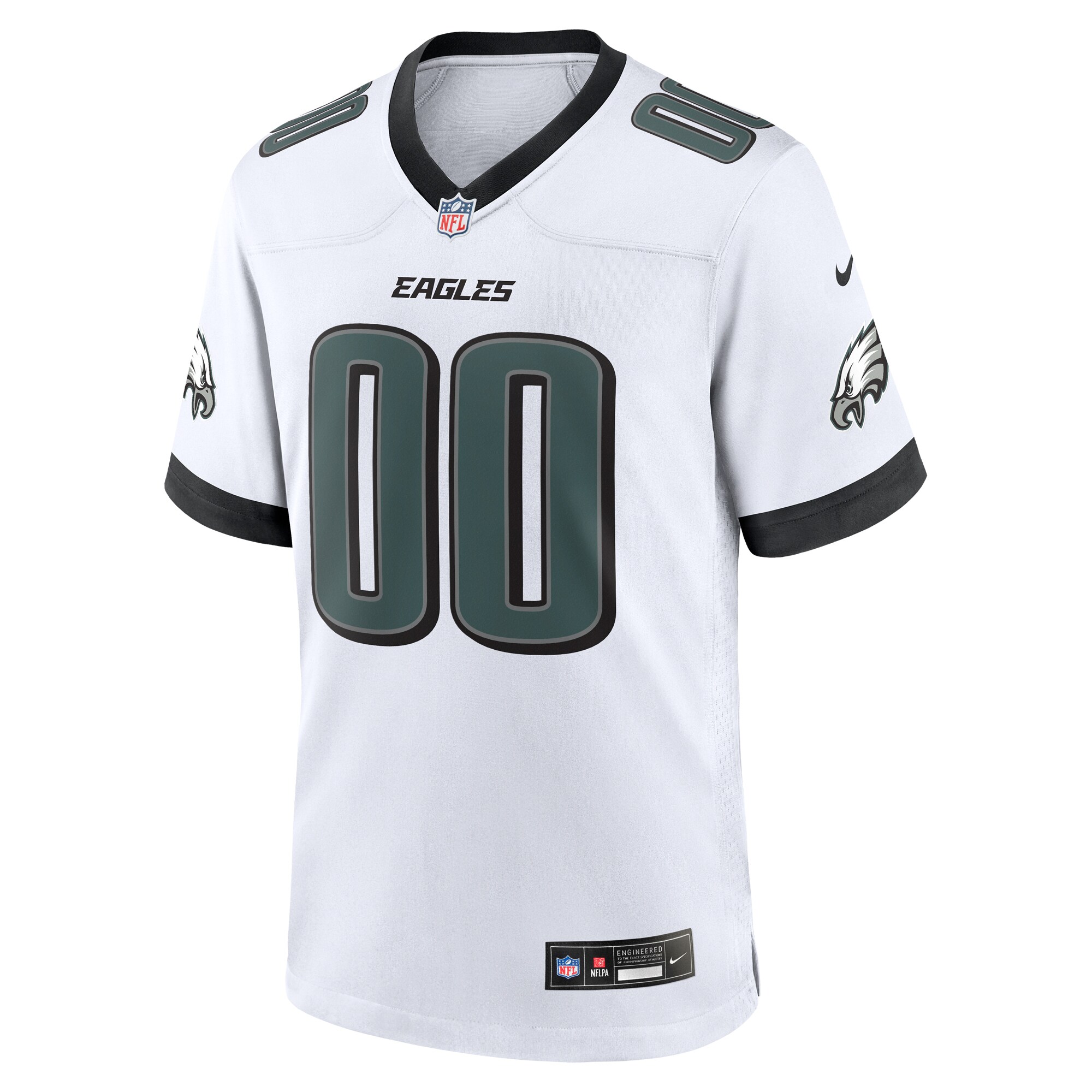 Hunk Wear - Philadelphia Eagles Nike Custom Game Jersey – White