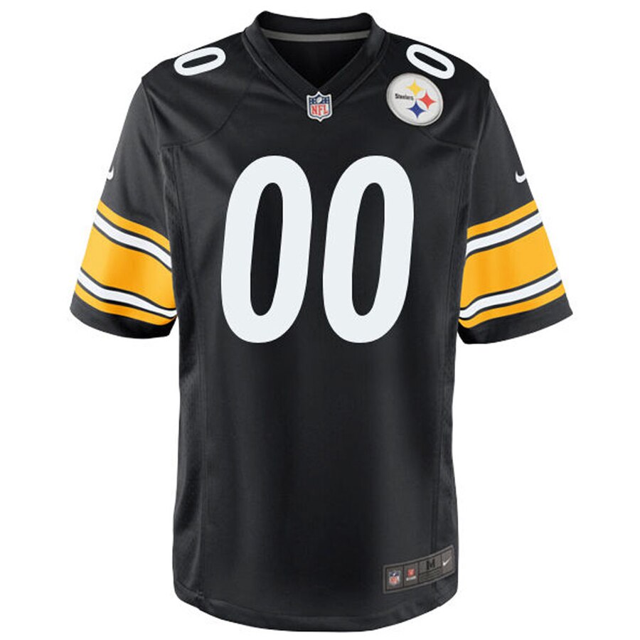 Hunk Wear - Pittsburgh Steelers Nike Custom Game Jersey – Black