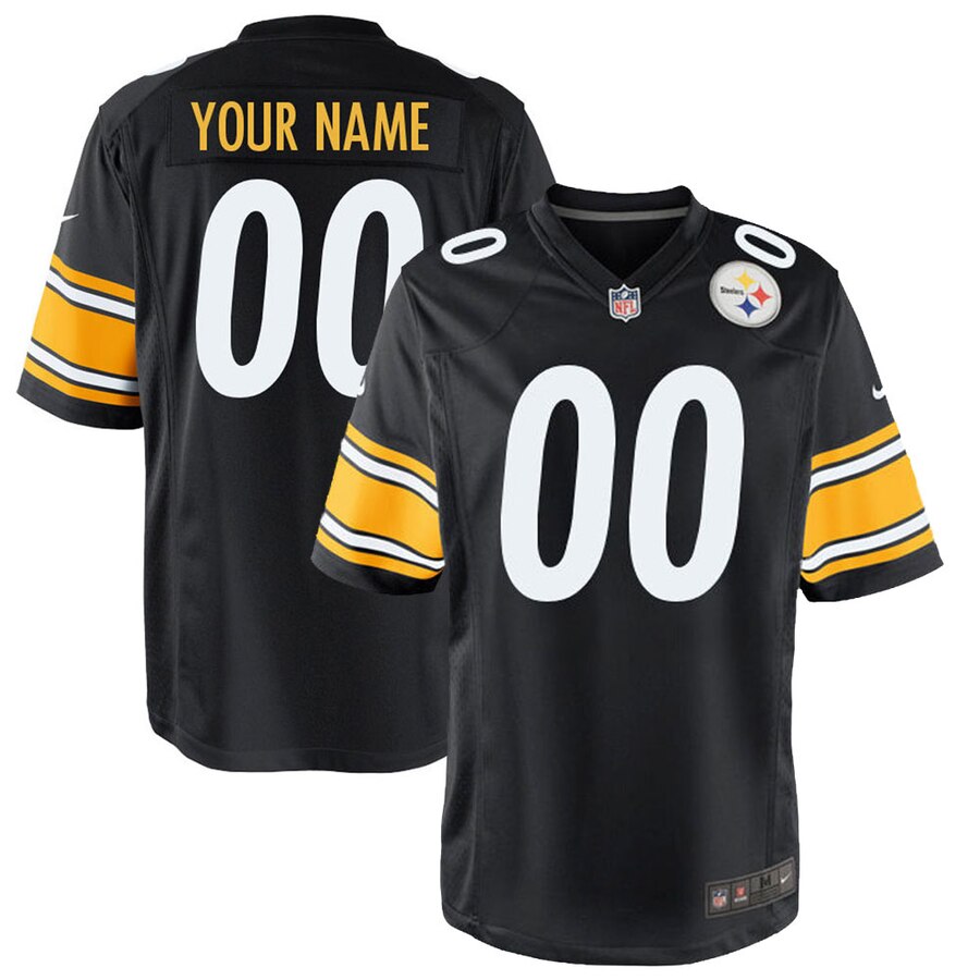 Hunk Wear - Pittsburgh Steelers Nike Custom Game Jersey – Black